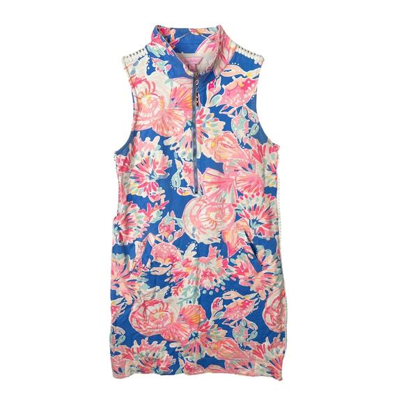 Lilly Pulitzer Skipper Sleeveless Tunic Dress Bennett Blue Bay Dreaming Small - Picture 2 of 8